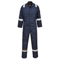 Navy - Front - Portwest Unisex Adult Flame Resistant Insect Repellent Overalls