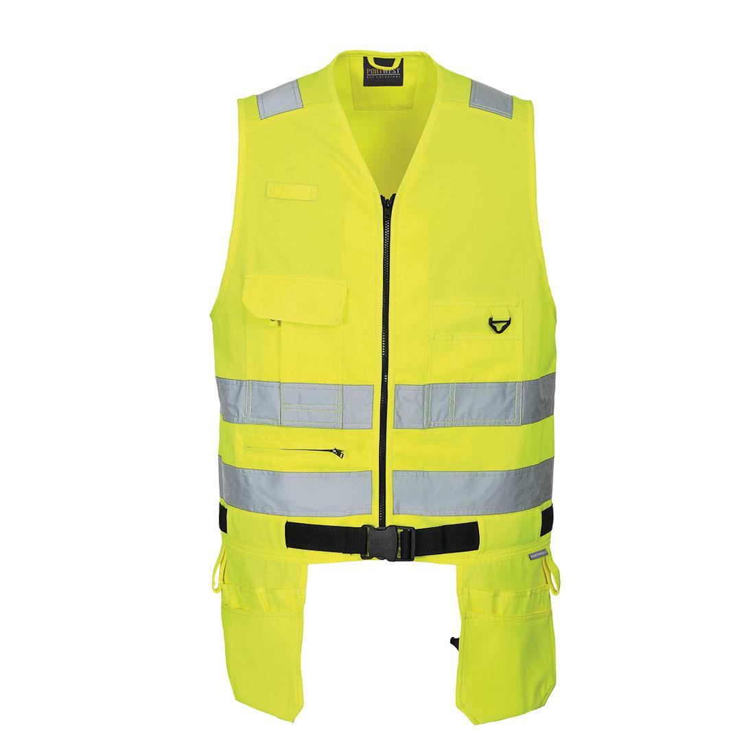 Yellow - Front - Portwest Mens Hi-Vis Tool Vest