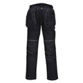 Black - Front - Portwest Mens PW3 Stretch Holster Pocket Work Trousers