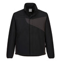 Black-Zoom Grey - Front - Portwest Mens PW2 Softshell Jacket