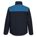 Navy-Royal Blue - Back - Portwest Mens PW2 Softshell Jacket