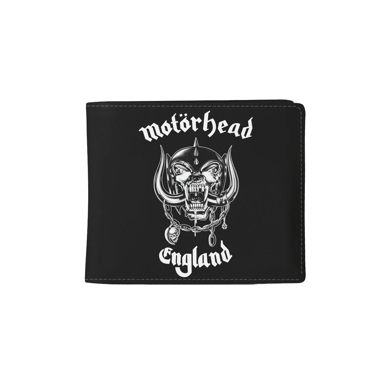 Black-White - Front - RockSax England Motorhead Wallet