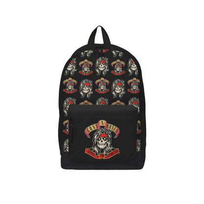 Black-Red-White - Front - RockSax Appetite For Destruction Guns N Roses Backpack