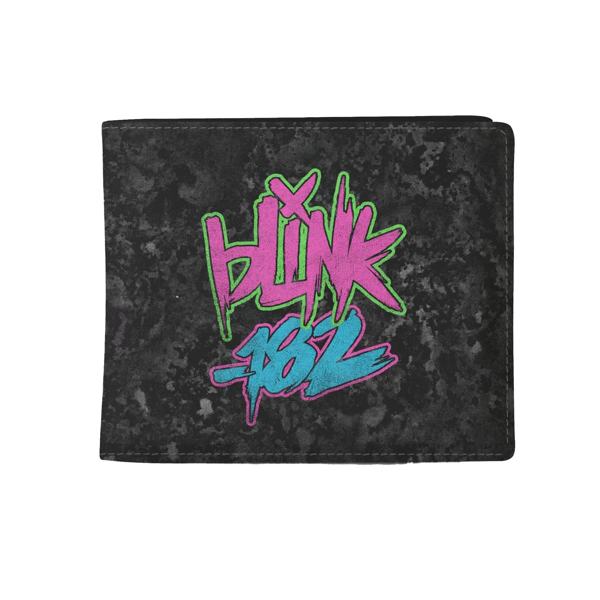 Black-Pink-Blue - Front - RockSax Blink 182 Logo Wallet