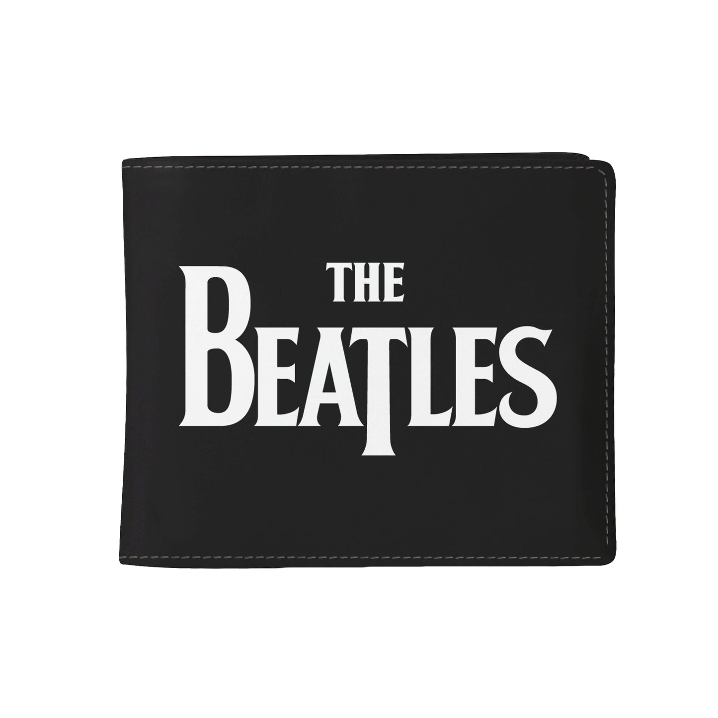 Black-White - Front - RockSax The Beatles Logo Wallet