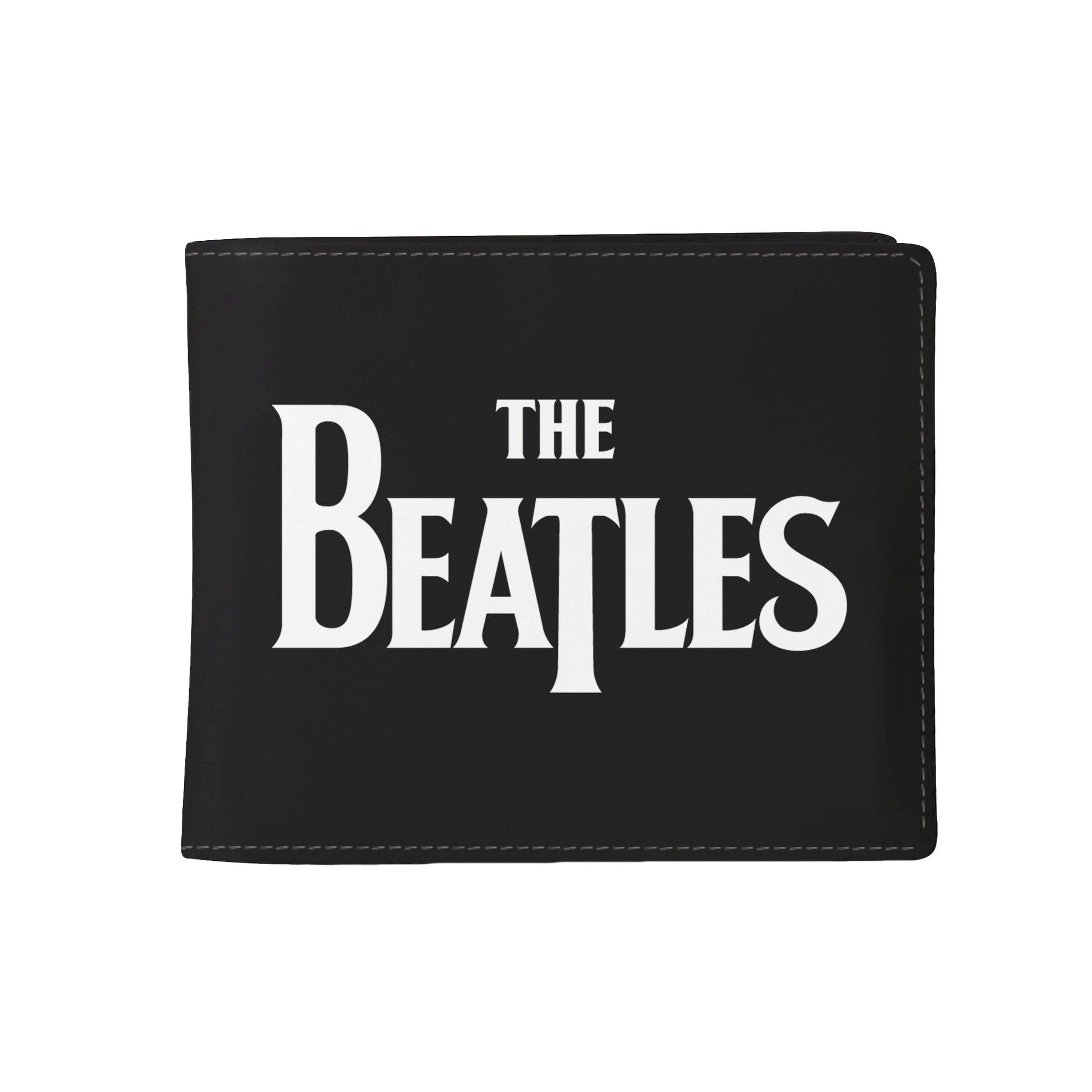 Black-White - Front - RockSax The Beatles Logo Wallet