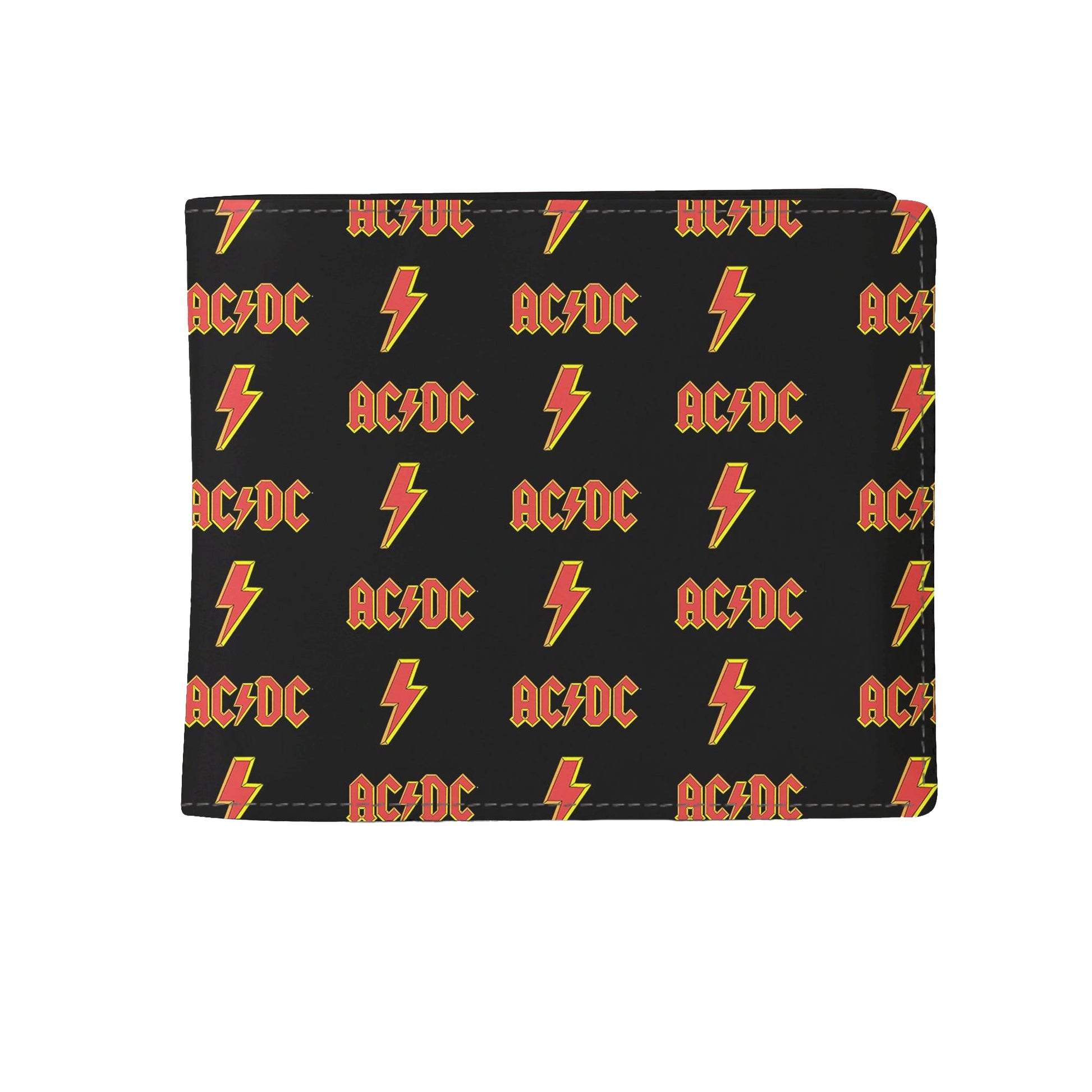 Black-Red-Yellow - Front - RockSax AC-DC Logo Wallet