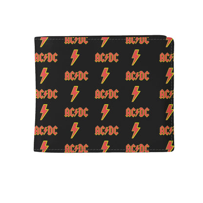 Black-Red-Yellow - Front - RockSax AC-DC Logo Wallet