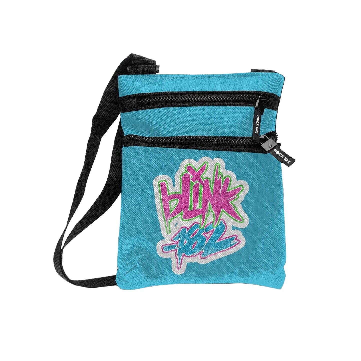 Blue - Front - RockSax Blink 182 Logo Crossbody Bag