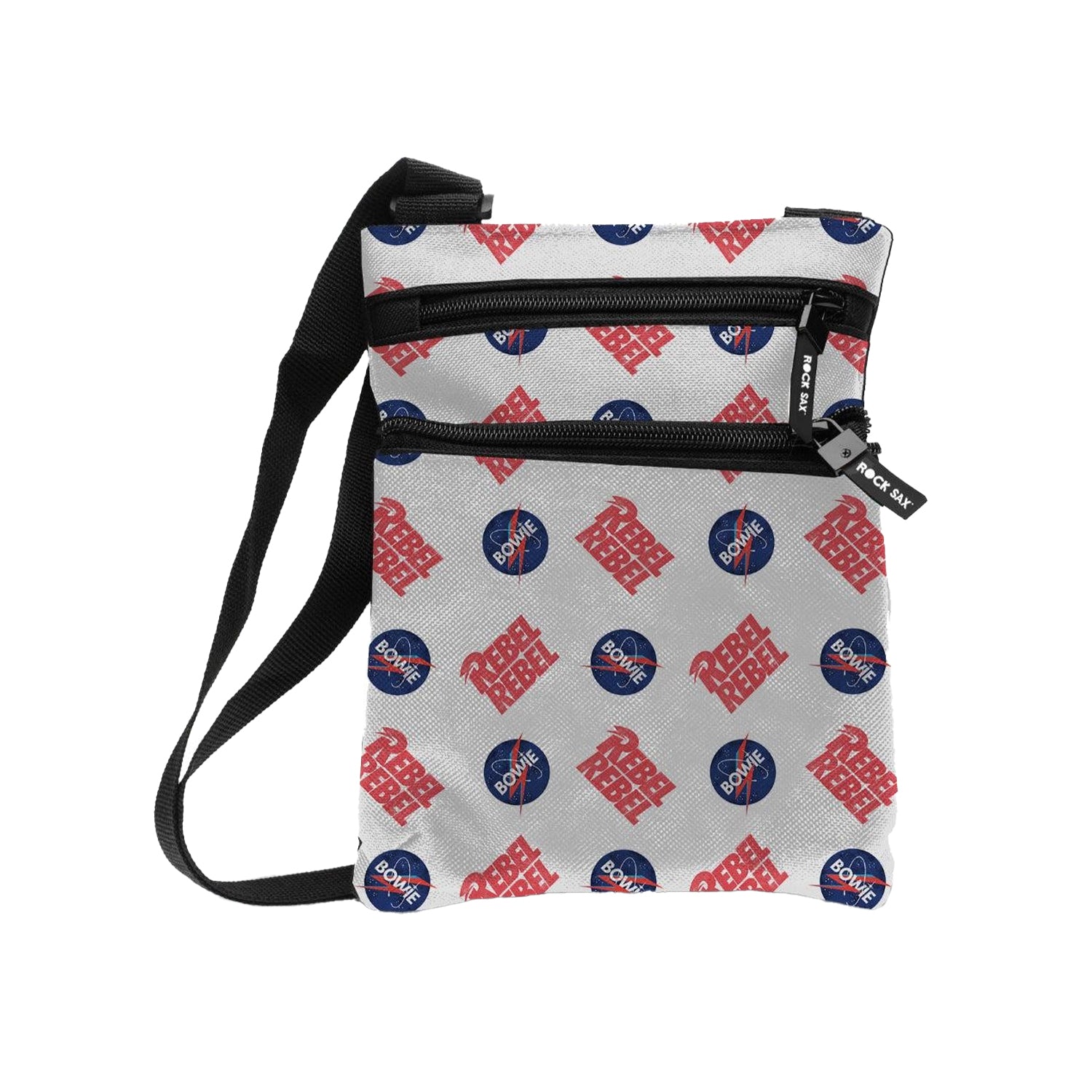 White-Blue-Red - Front - RockSax Rebel David Bowie Crossbody Bag