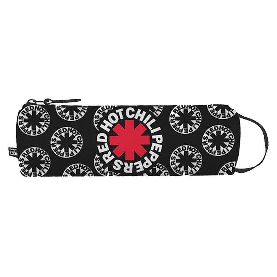 Black-White-Red - Front - RockSax Asterix All-Over Print Red Hot Chili Peppers Pencil Case