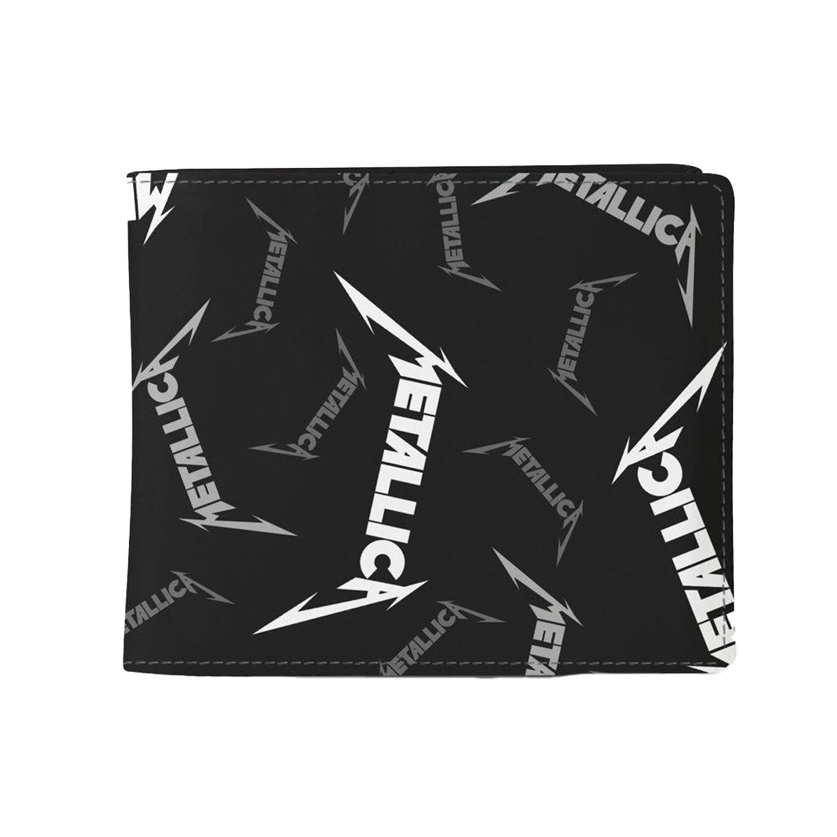 Black-White - Front - RockSax Fade To Black Metallica Wallet