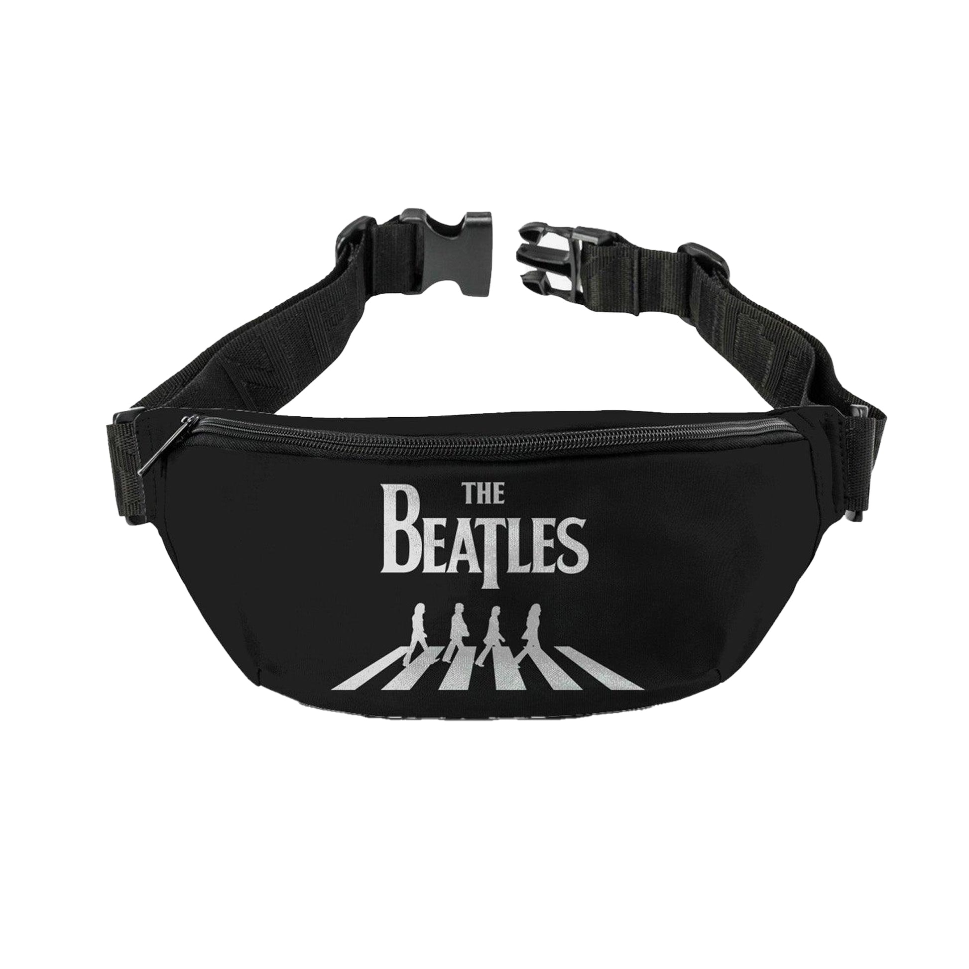 Black-White - Front - RockSax Abbey Road The Beatles Bum Bag