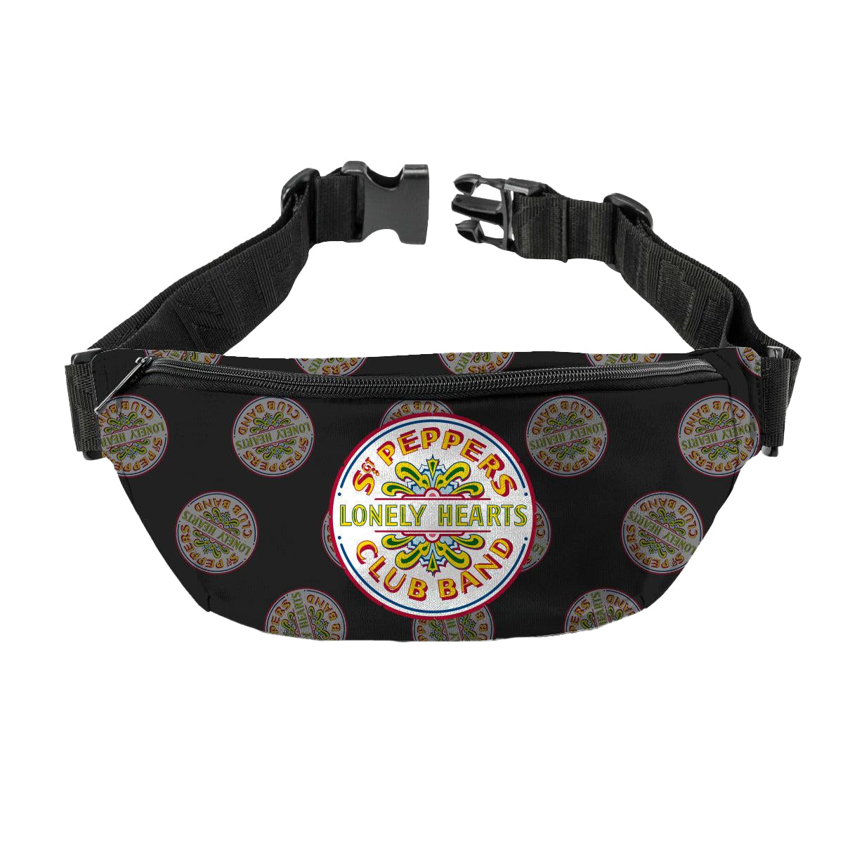 Black-White-Yellow - Front - RockSax Sgt Peppers The Beatles Bum Bag