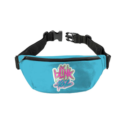 Blue-Black - Front - RockSax Blink 182 Logo Bum Bag