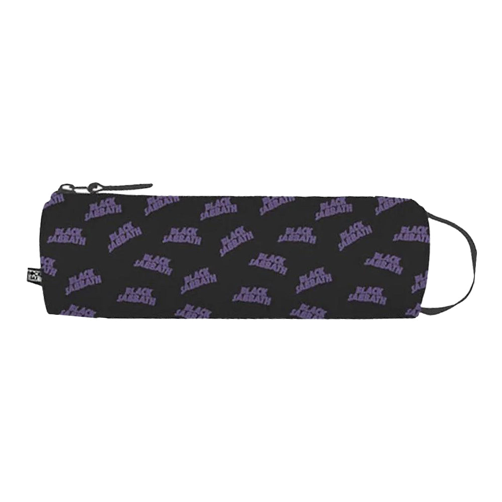 Black - Front - RockSax Logo Repeat Black Sabbath Pencil Case
