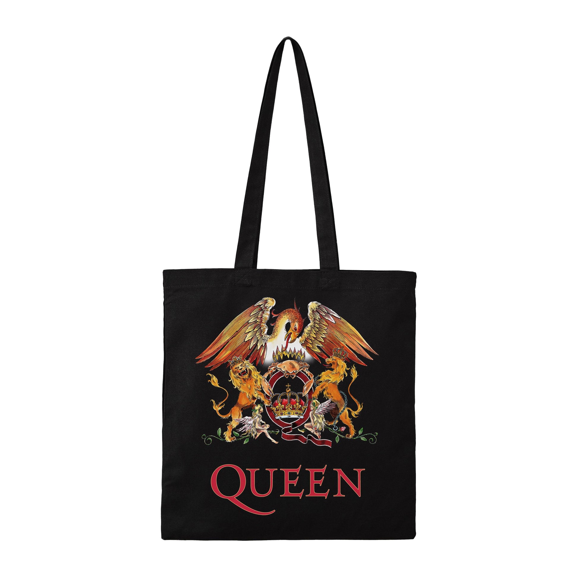 Black - Front - RockSax Classic Crest Queen Tote Bag