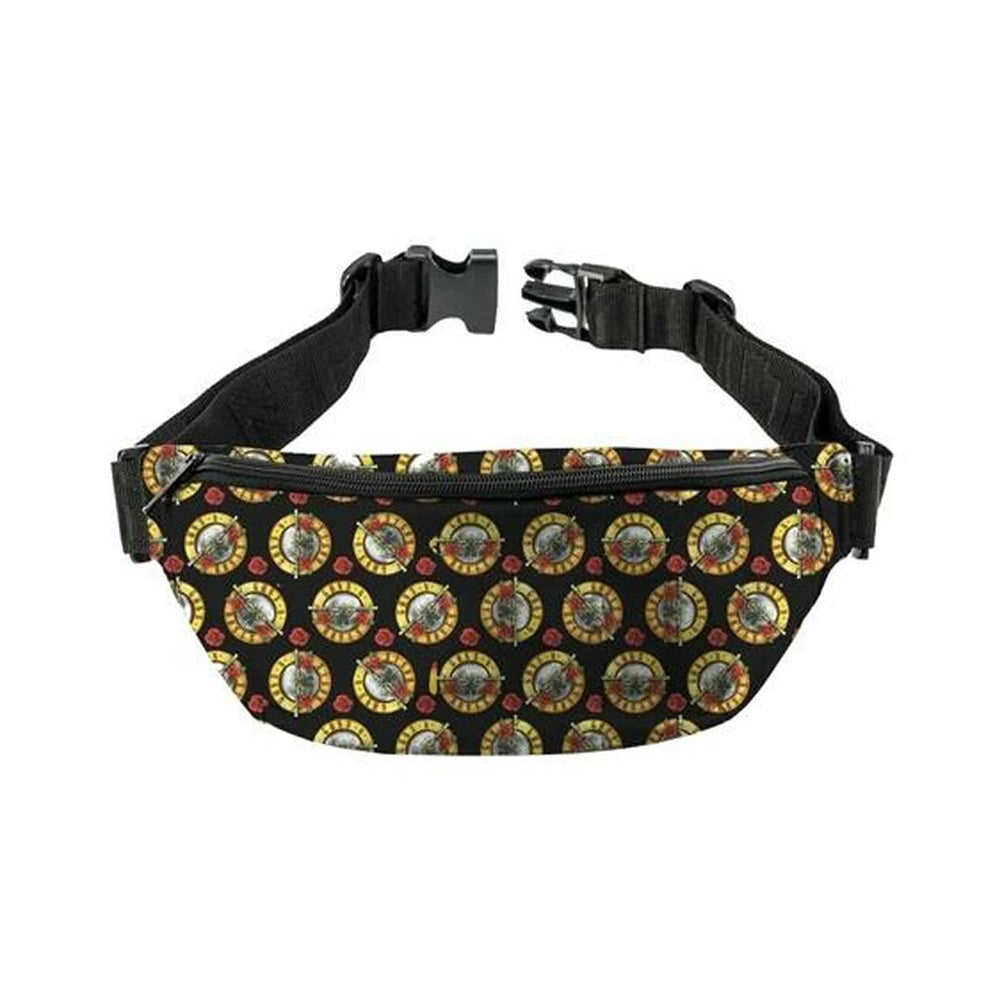 Black-Yellow-Red - Front - RockSax Guns N Roses All-Over Print Bum Bag