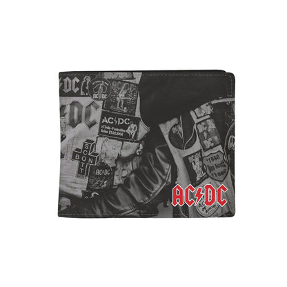 Black-Red-Grey - Front - RockSax Patches AC-DC Wallet
