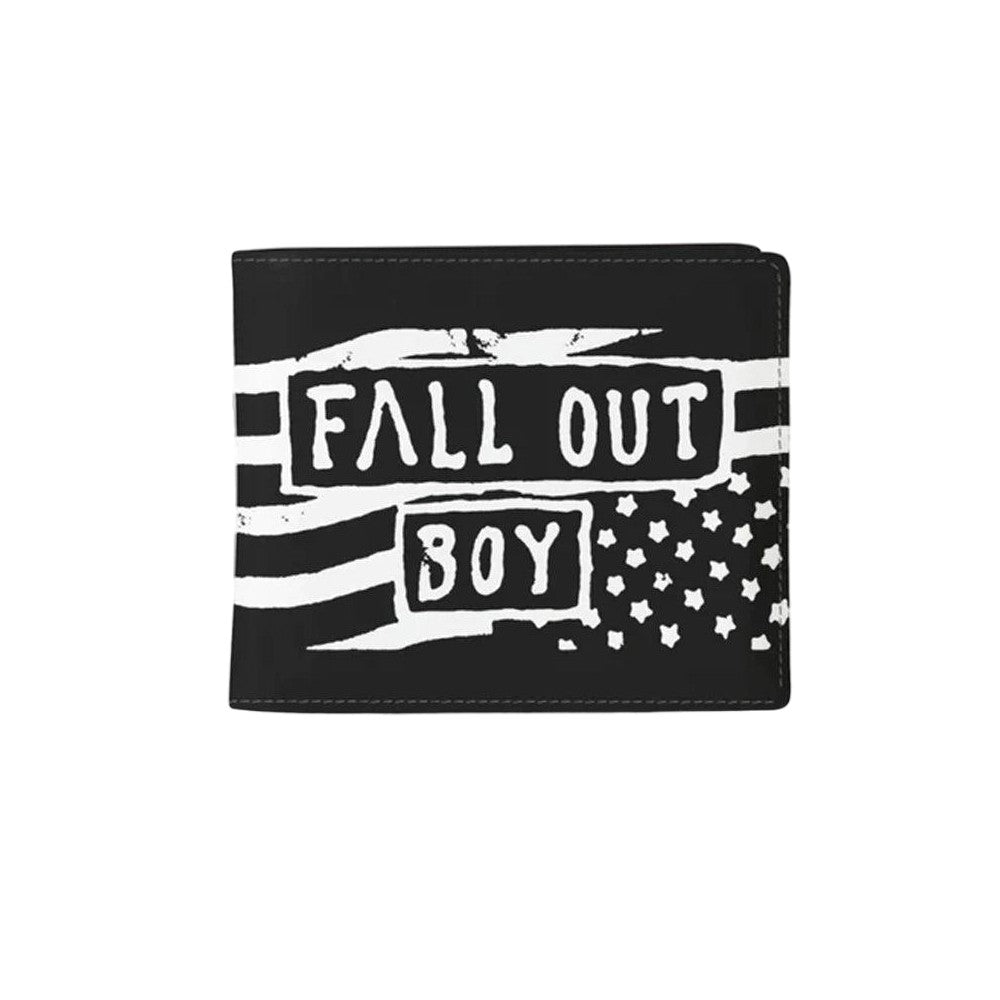 Black-White - Front - RockSax Flag Fall Out Boy Wallet