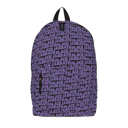 Black-Purple-Acacia - Front - RockSax All Over Print Black Sabbath Backpack