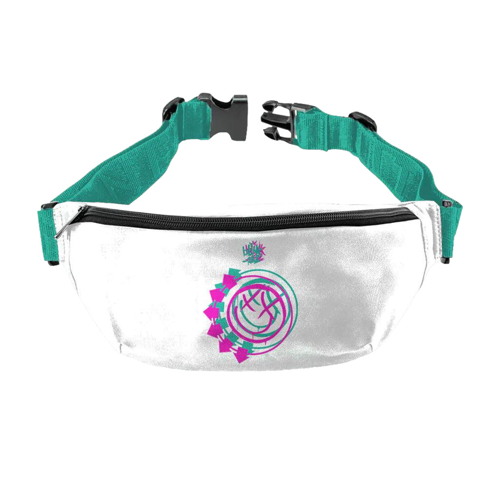 White - Front - RockSax Smile Blink 182 Bum Bag