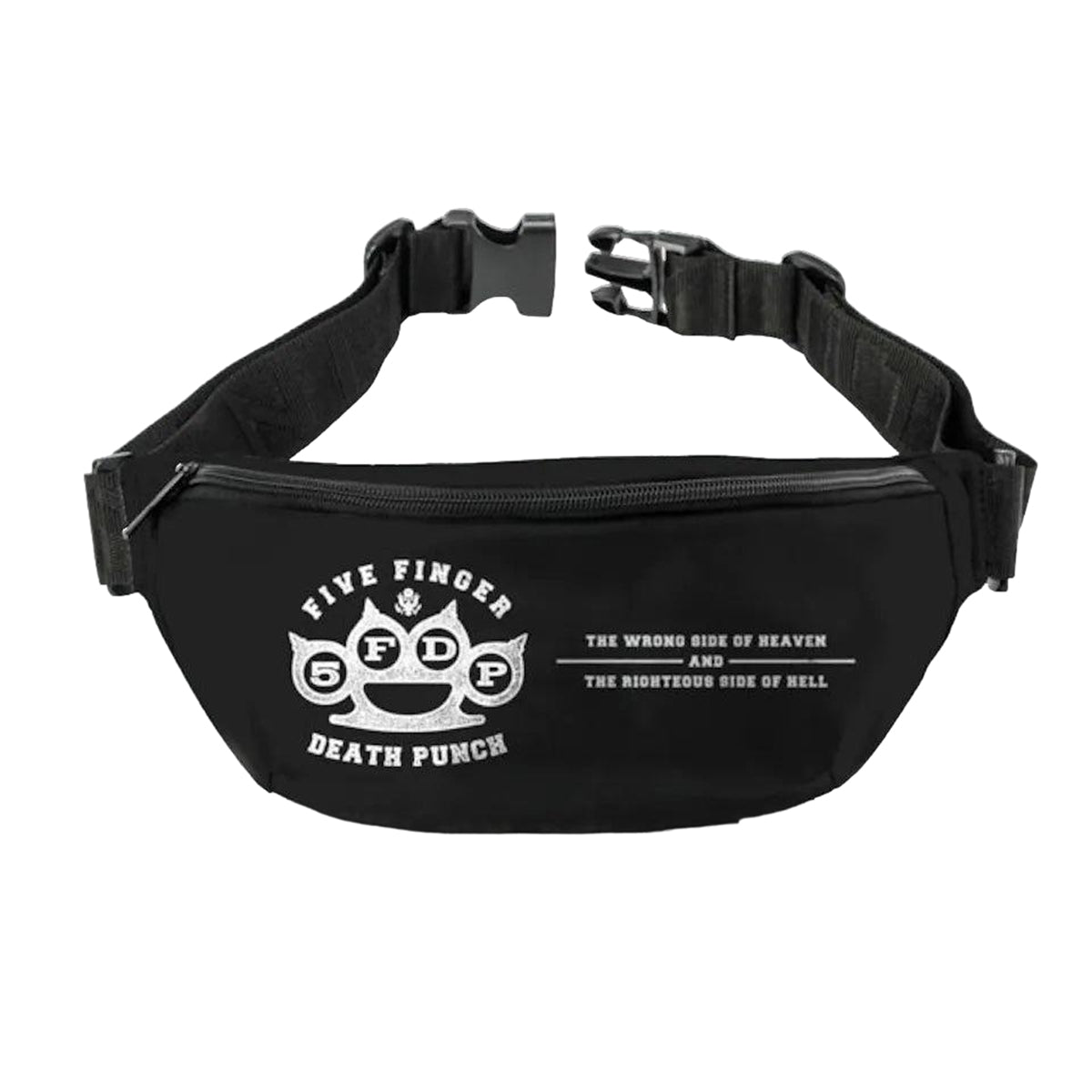 Black - Front - RockSax Five Finger Death Punch Logo Bum Bag