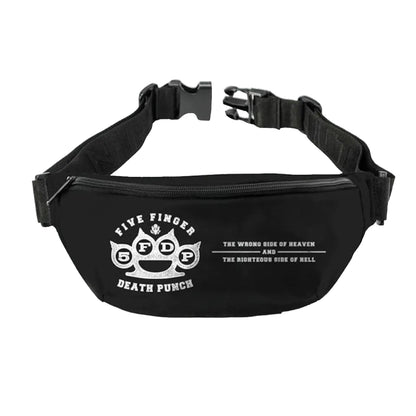 Black - Front - RockSax Five Finger Death Punch Logo Bum Bag