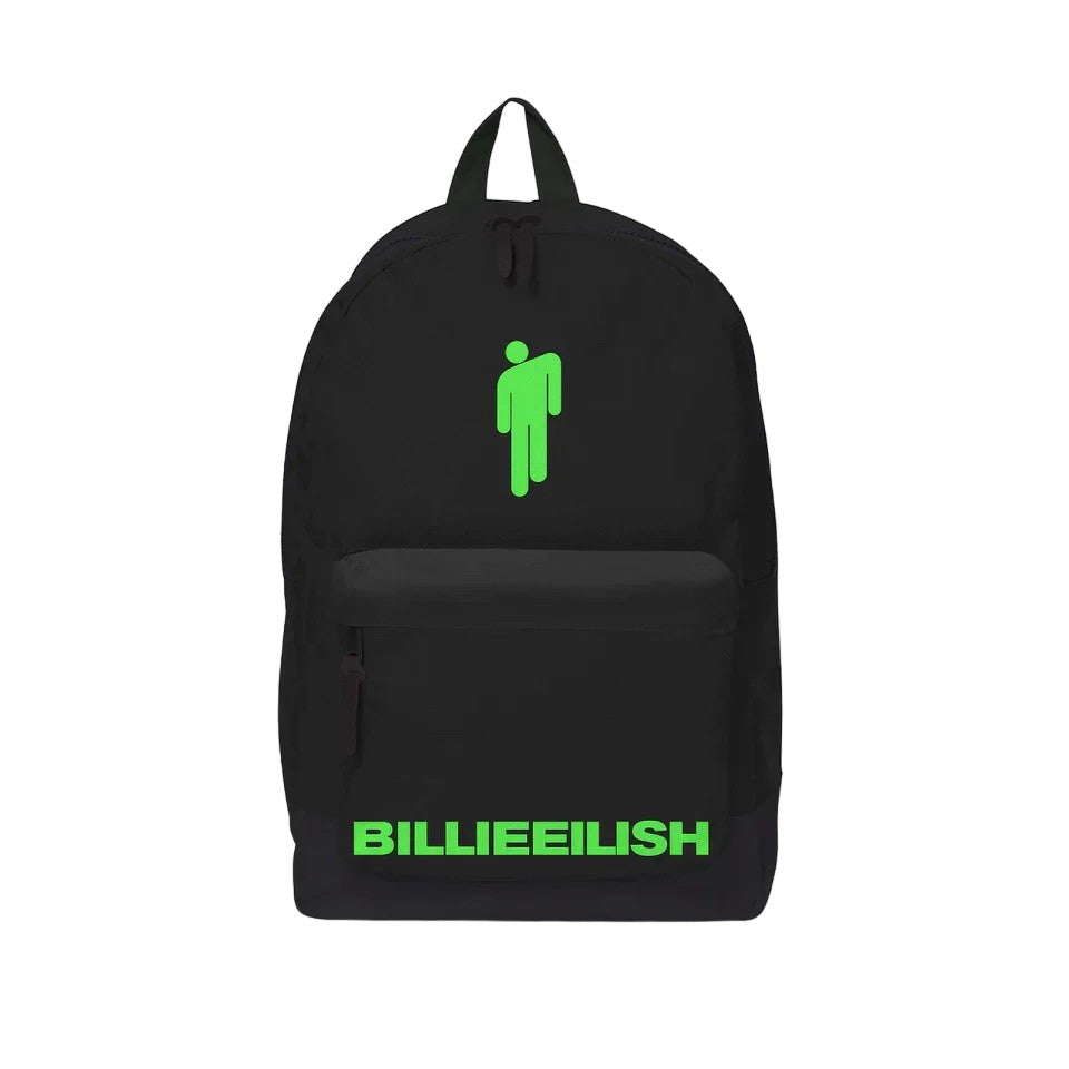 Black-Green - Front - RockSax Bad Guy Billie Eilish Backpack
