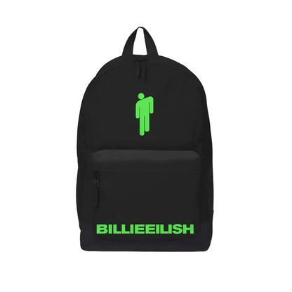 Black-Green - Front - RockSax Bad Guy Billie Eilish Backpack