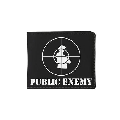 Black-White - Front - RockSax Target Public Enemy Wallet