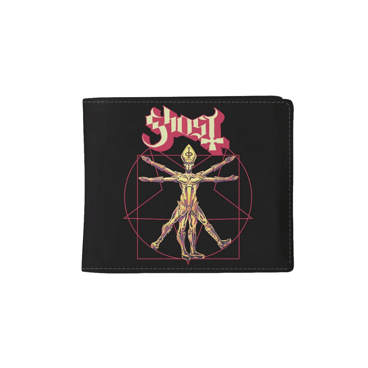 Black-Red - Front - RockSax Popestar Ghost Wallet