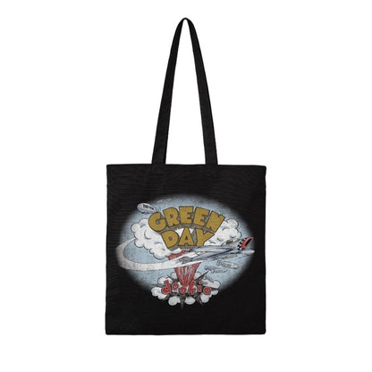 Black - Front - RockSax Dookie Green Day Tote Bag