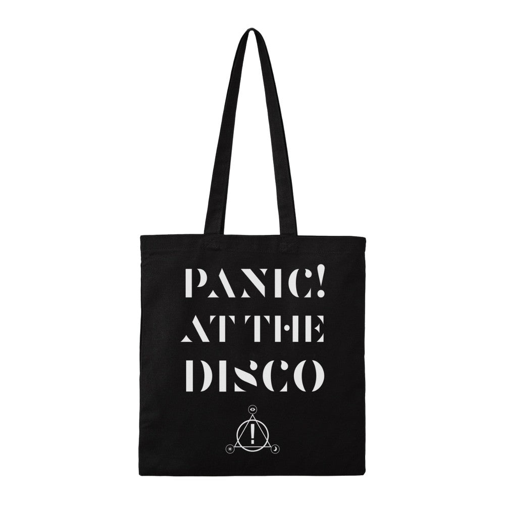 Black-White - Front - RockSax Death Of A Bachelor Panic! At The Disco Tote Bag