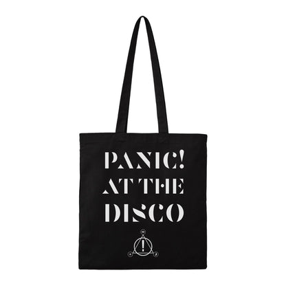 Black-White - Front - RockSax Death Of A Bachelor Panic! At The Disco Tote Bag