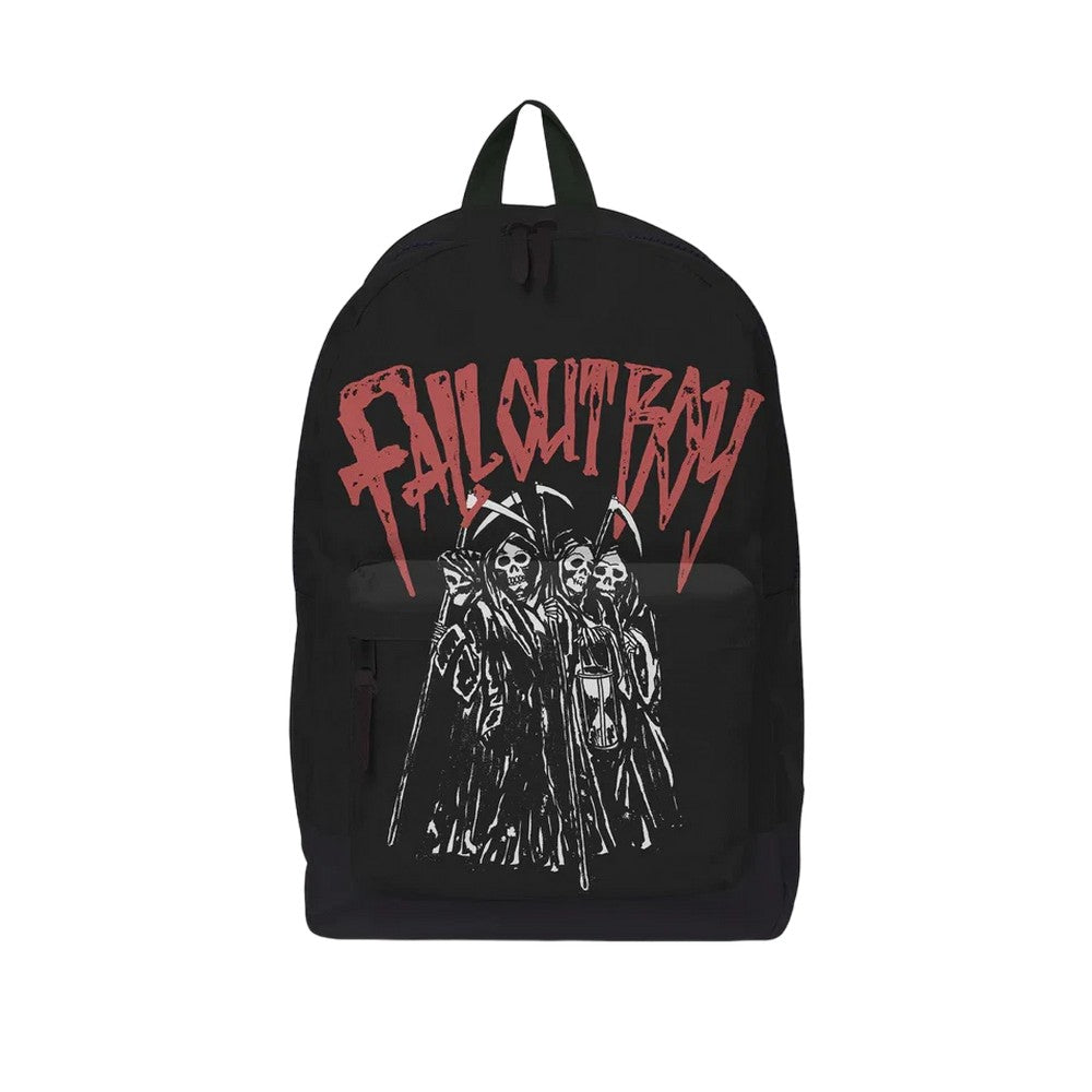 Black-White - Front - RockSax Reaper Gang Fall Out Boy Backpack