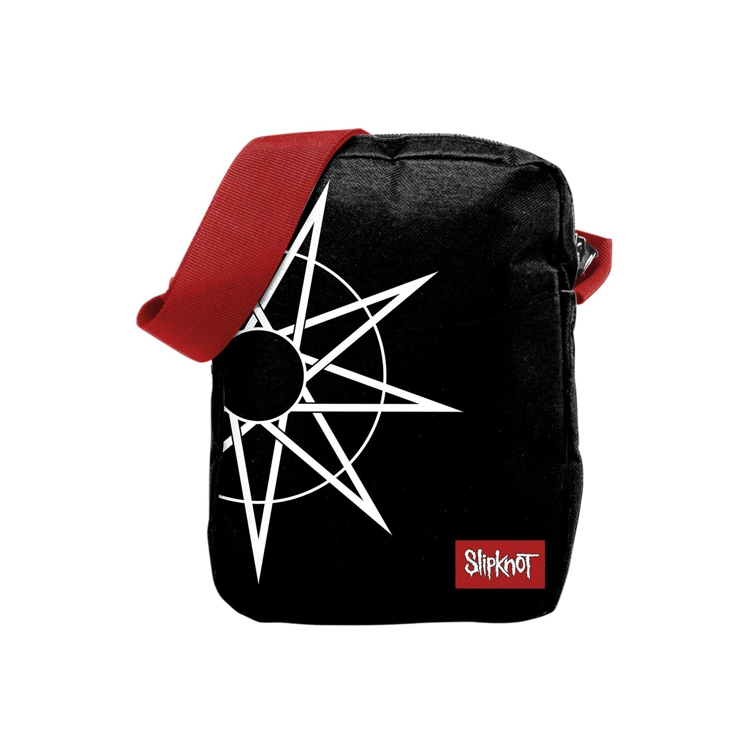 Black-White-Red - Front - RockSax Star Slipknot Crossbody Bag