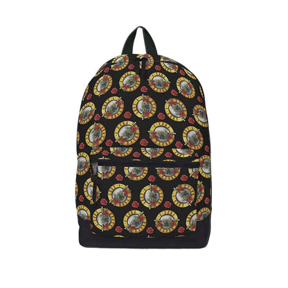 Black-Multicoloured - Front - RockSax Roses Guns N Roses All-Over Print Backpack