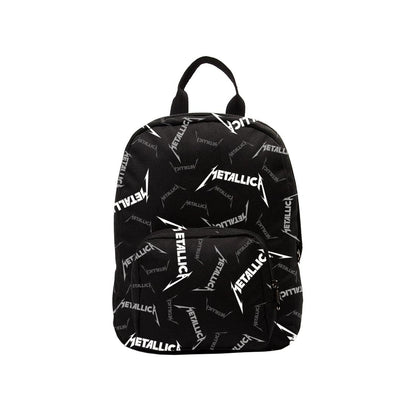 Black-White - Front - RockSax Fade To Black Metallica Mini Backpack