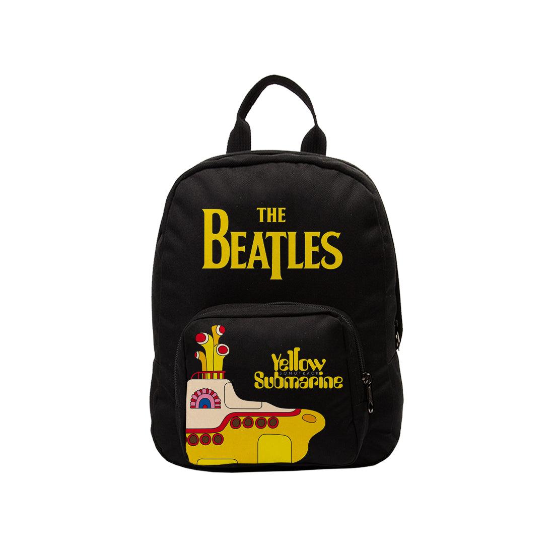Black-Yellow - Front - RockSax Yellow Sub Film The Beatles Mini Backpack