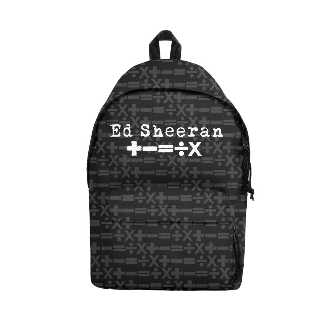 Black - Front - RockSax Symbols Pattern Ed Sheeran Backpack