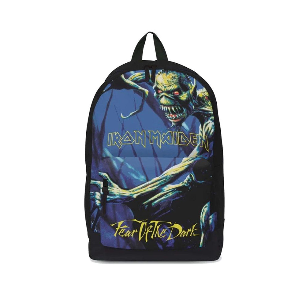 Black-Blue - Front - RockSax Fear Of The Dark Iron Maiden Backpack