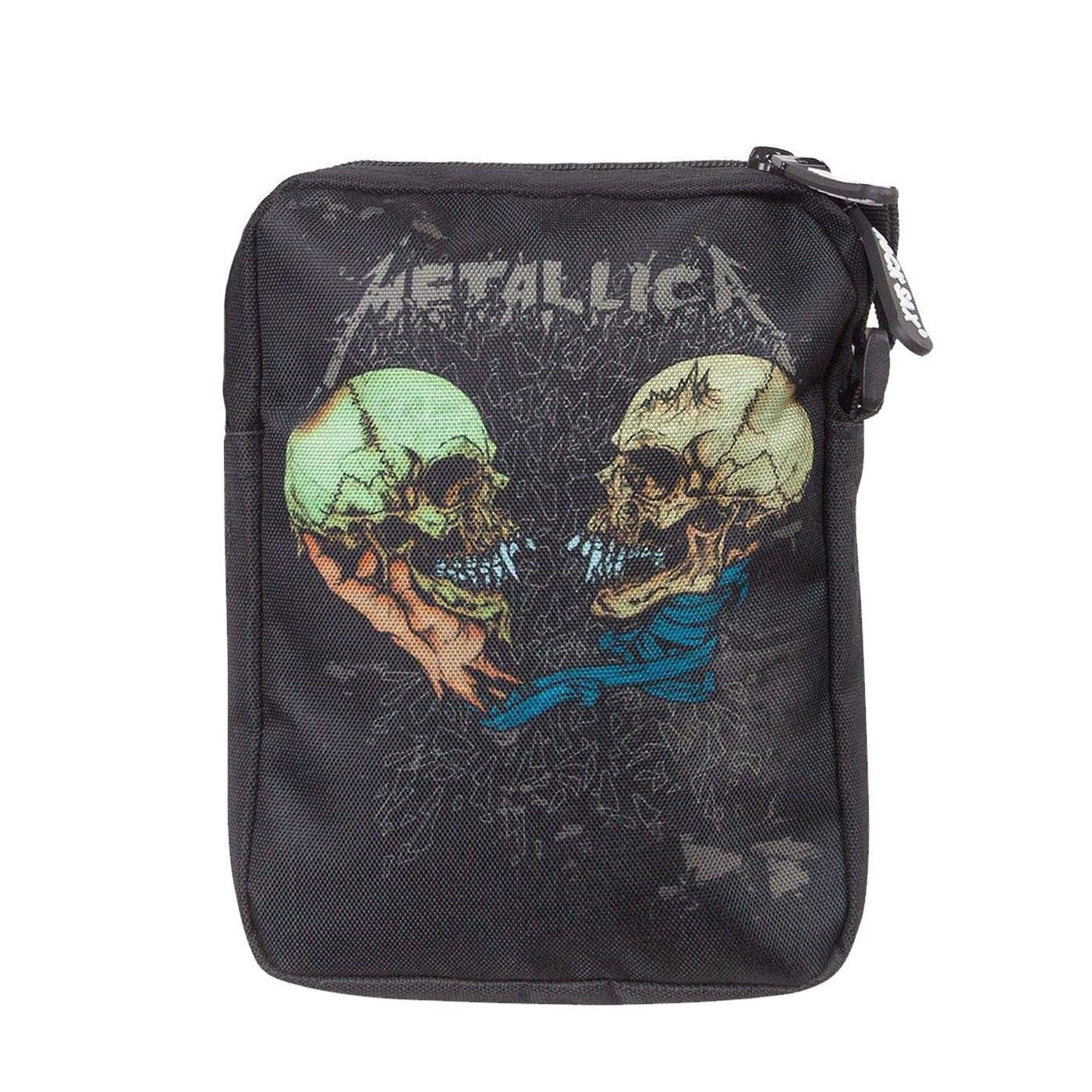 Black-Multicoloured - Front - RockSax Sad But True Metallica Crossbody Bag