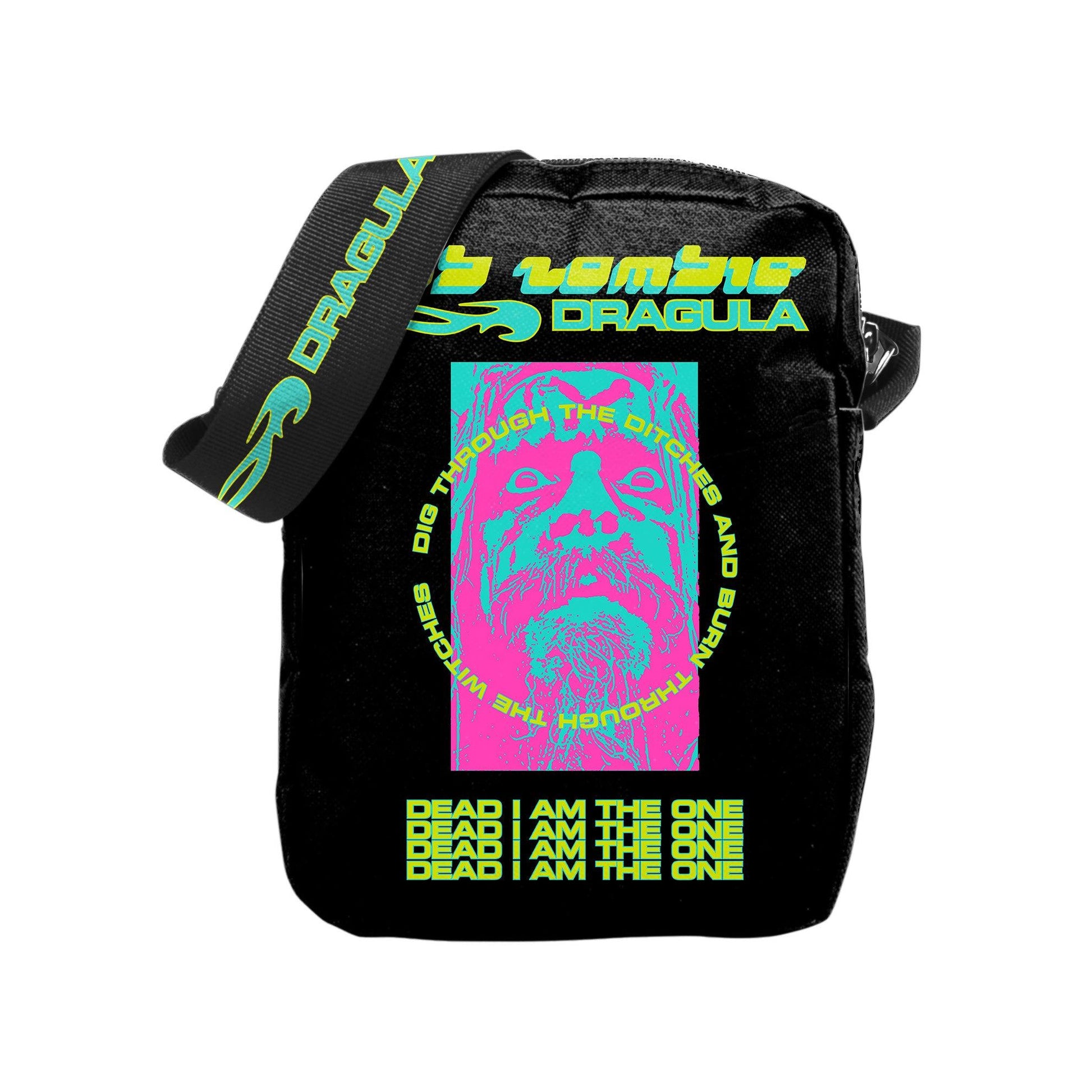 Black-Pink-Yellow - Front - RockSax Dragula Rob Zombie Crossbody Bag