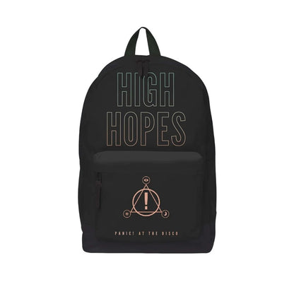 Black-Blue-Pink - Front - RockSax High Hope Panic! At The Disco Backpack