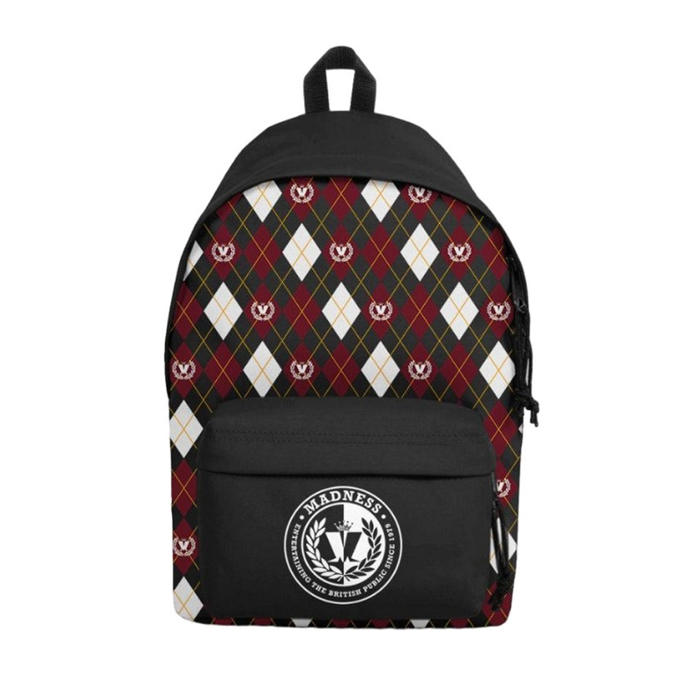 Black-Red-White - Front - RockSax Entertaining The British Madness Backpack