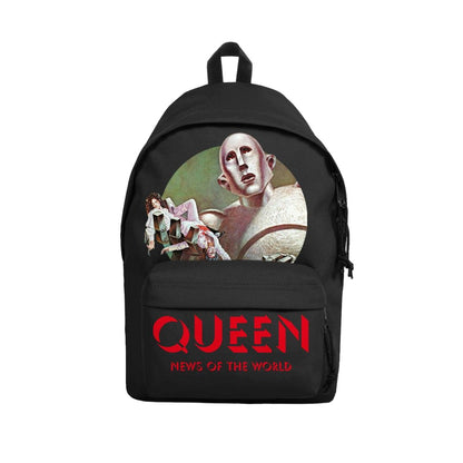 Black-Silver-Red - Front - RockSax News Of The World Queen Backpack