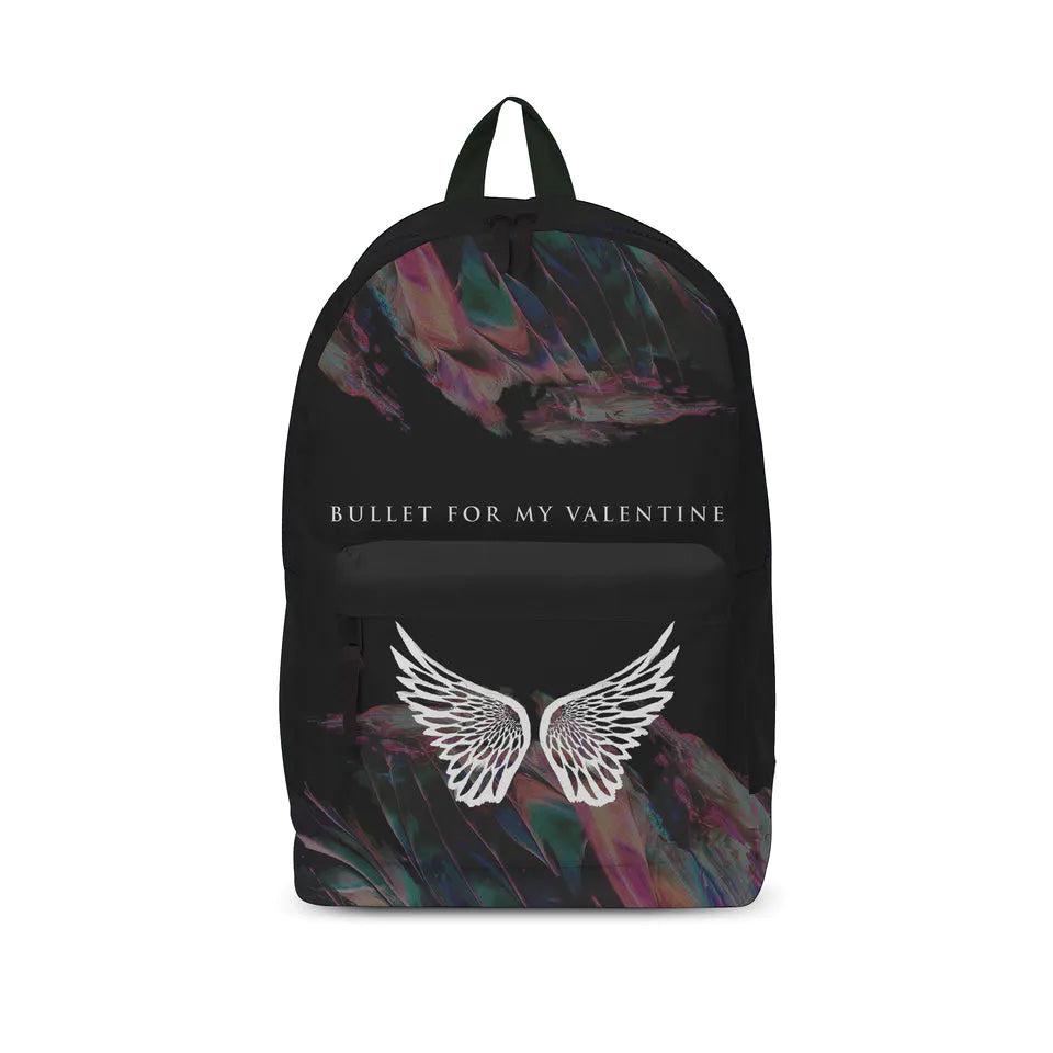 Black - Front - RockSax Wings 1 Bullet For My Valentine Backpack