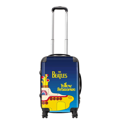 Blue-Yellow - Front - RockSax Yellow Submarine Film The Beatles Hardshell 4 Wheeled Cabin Bag