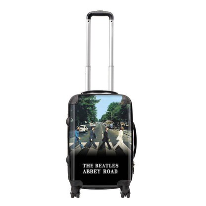 Black - Front - RockSax Abbey Road The Beatles Hardshell 4 Wheeled Cabin Bag